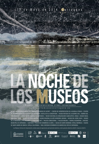 Cartel de la noche de los museos de Cartagena.